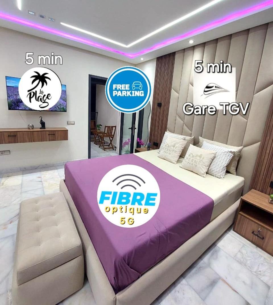 Appartement De Luxe Tanger 5 Min Gare Tgv & Corniche-Wifi Fibre Optique-Only Family エクステリア 写真